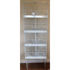 PW - Wire Double Breeding Cage with nest box door (Box of 2)